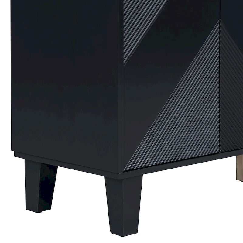 Luxury Cabinet Adorned with Geometric Patterns