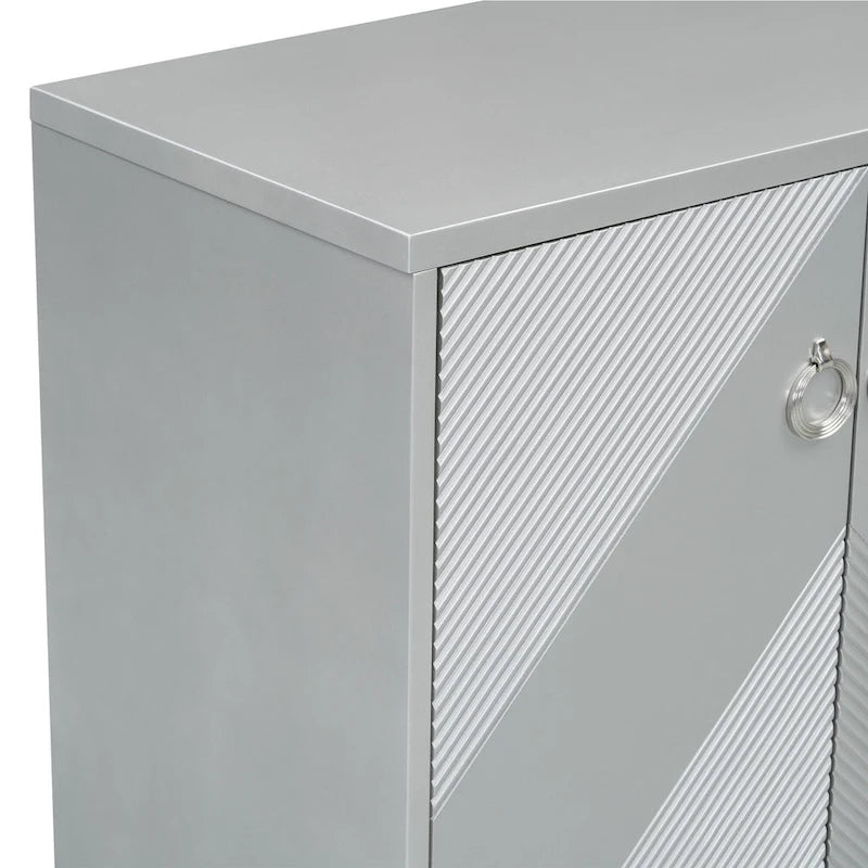 Luxury Cabinet Adorned with Geometric Patterns