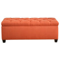 Diamond Tufted Linen & Shoe Storage Bench