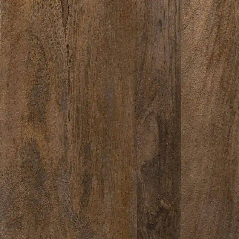 Brown Solid Wood & Black Metal 4-Door Sideboard Cabinet