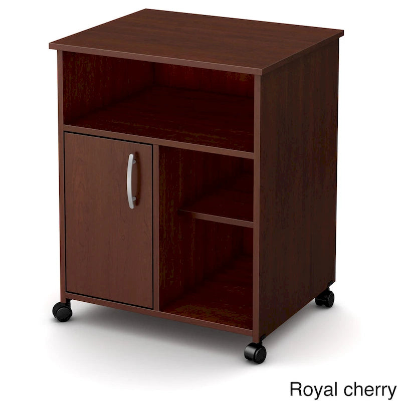 Printer Stand with Cabinet and Open Shelf