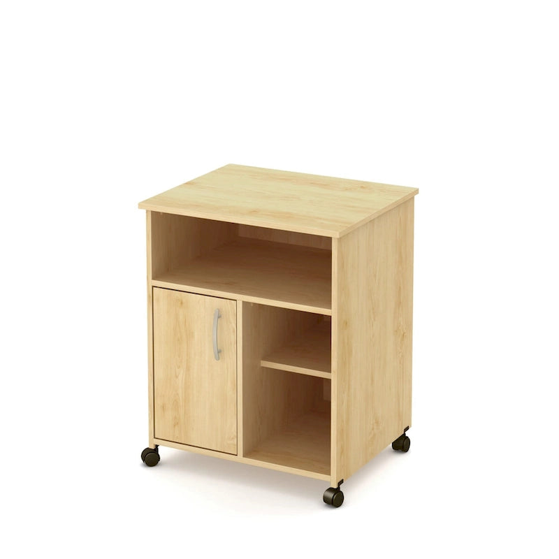 Printer Stand with Cabinet and Open Shelf