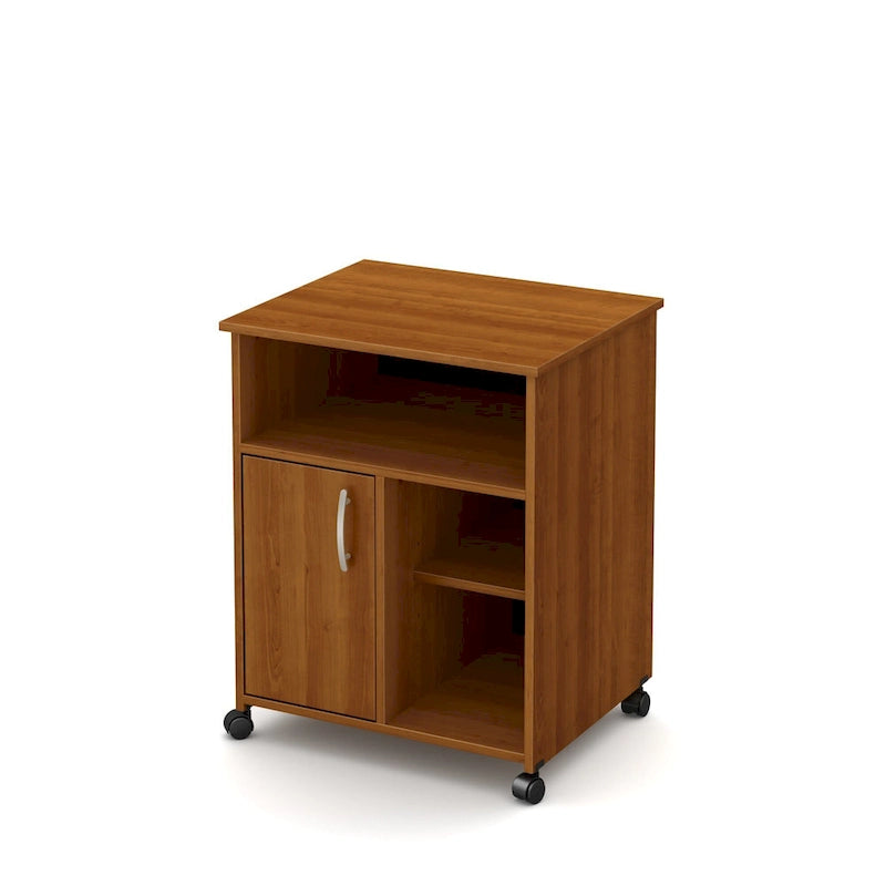 Printer Stand with Cabinet and Open Shelf