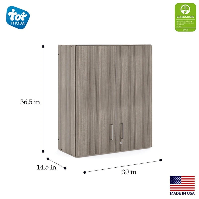 3-Level Locking Wall Cabinet, Ready-To-Assemble