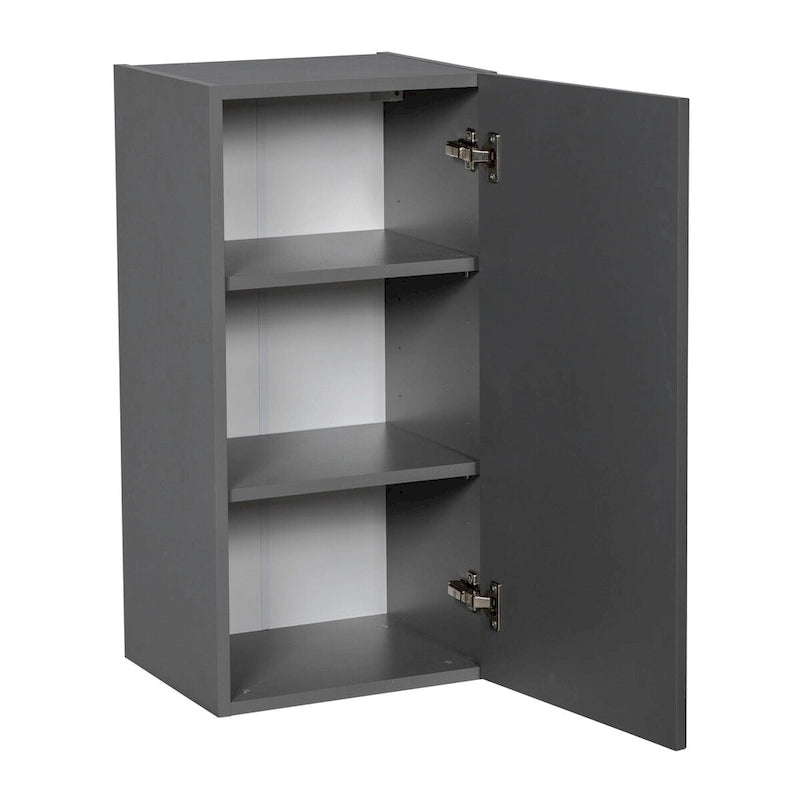 9 x 30 Wall Cabinet-Single Door-Grey - 9 x 30 x 12