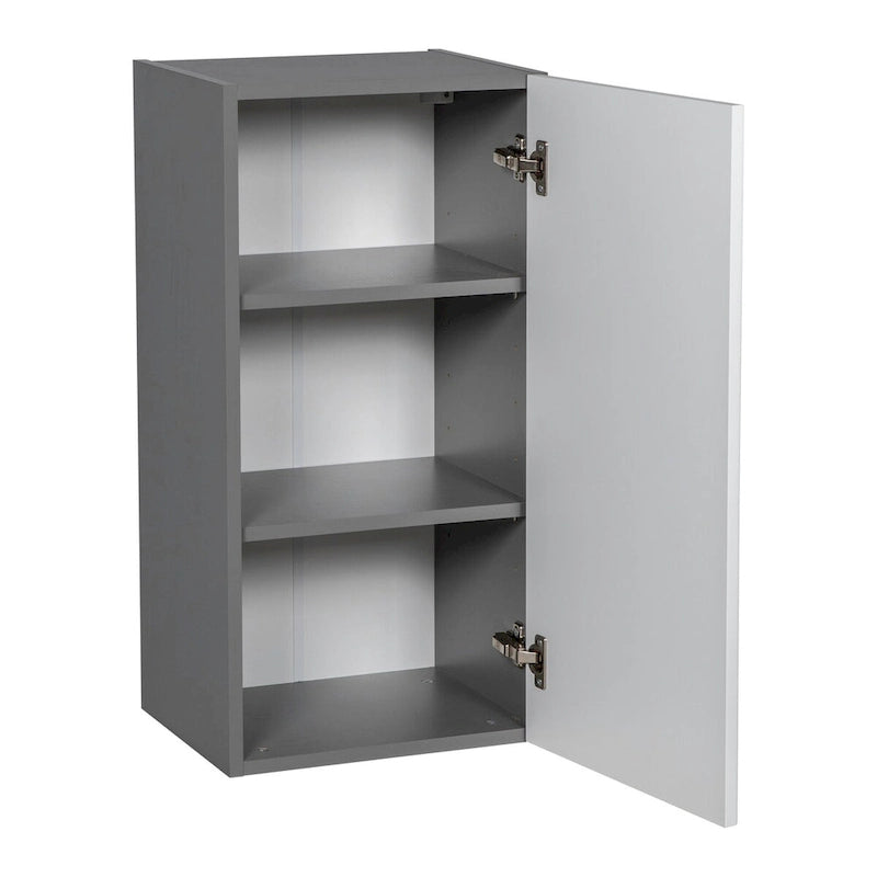 9 x 30 Wall Cabinet-Single Door-Grey - 9 x 30 x 12
