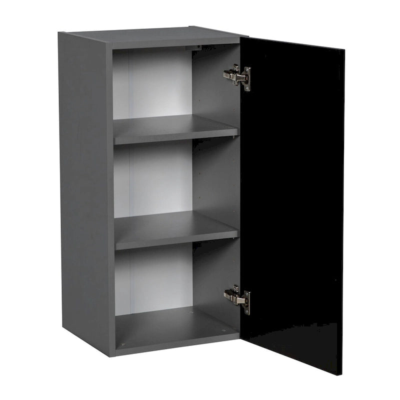 9 x 30 Wall Cabinet-Single Door-Grey - 9 x 30 x 12