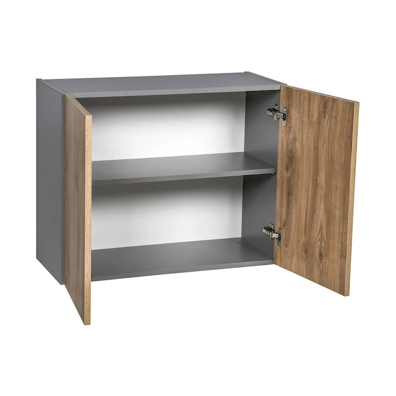 36x24 Double Door Grey Wall Cabinet