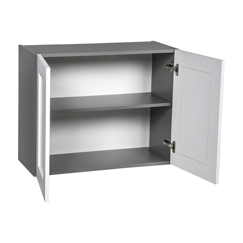 36x24 Double Door Grey Wall Cabinet