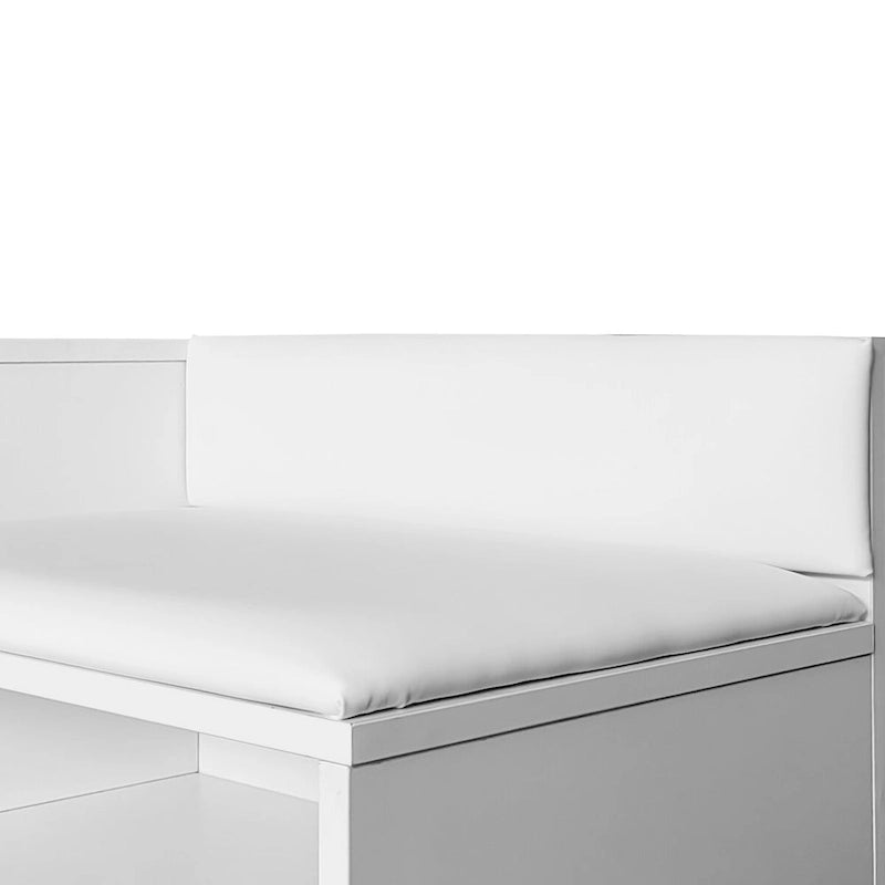 54.3 Shoe Storage Bench with Hidden Storage and Upholstered Cushions for Bedside