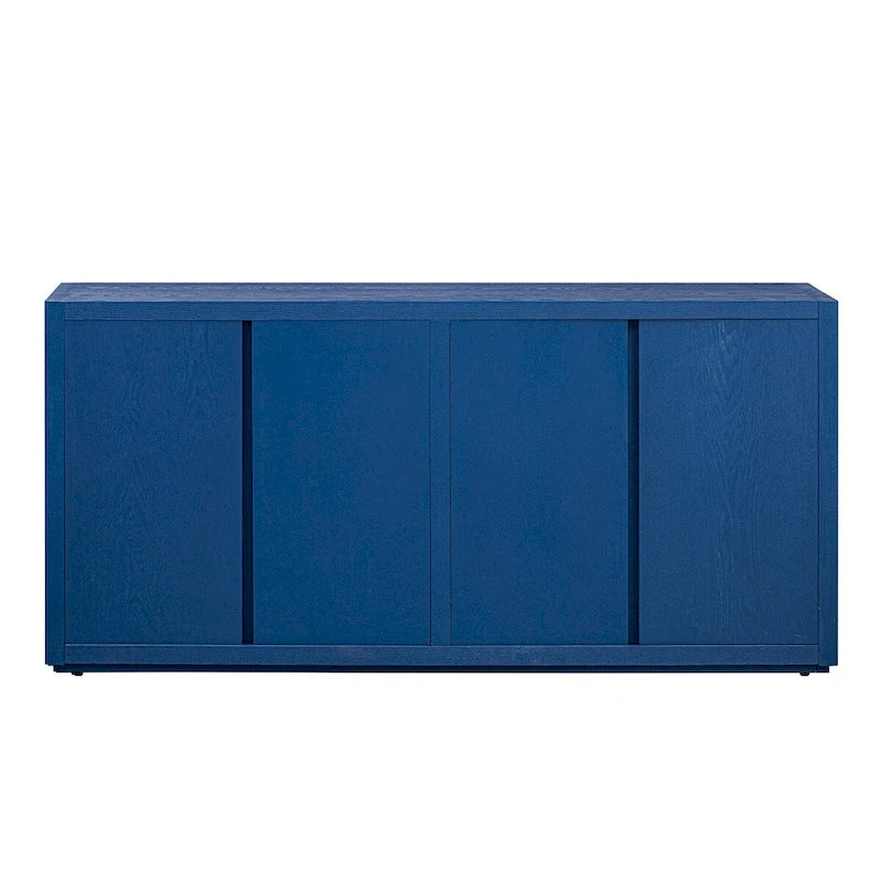 63 Four-Door Sideboard with Adjustable Shelves for Hallway Entryway Living Room
