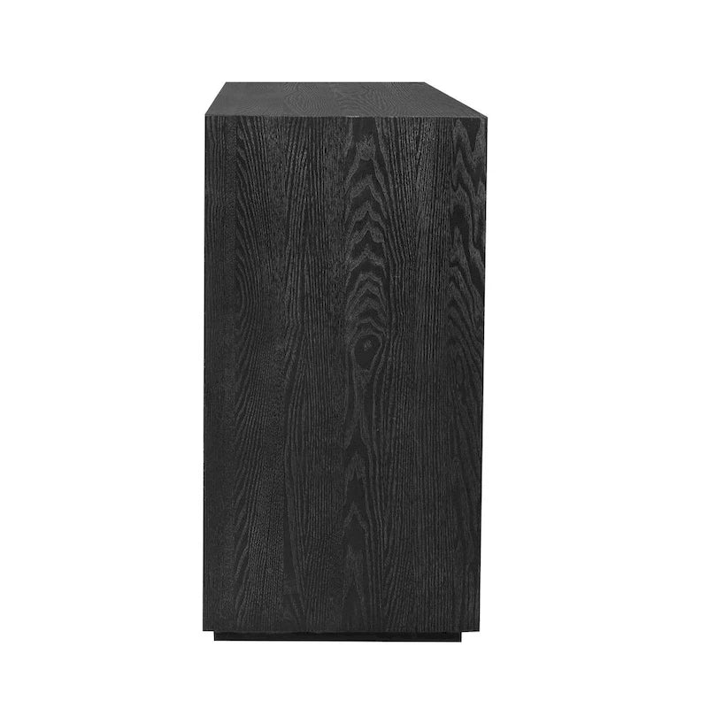 63 Four-Door Sideboard with Adjustable Shelves for Hallway Entryway Living Room