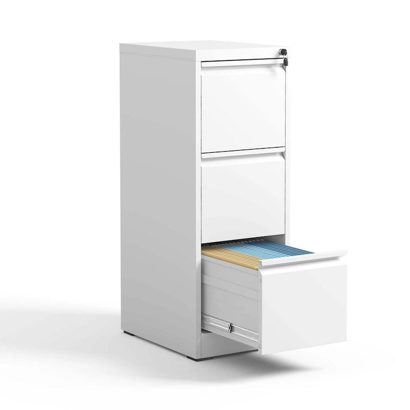 3 Drawer Metal Vertical File Cabinet with Lock
