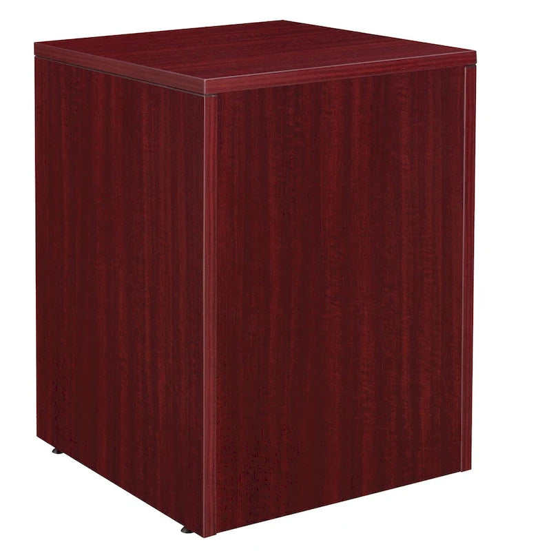 Mahogany Fax & Printer Stand with Storage Shelf and Drawer