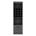 Bar Cabinet for Kitchen, Dining Room,Living Room, Smokey Oak