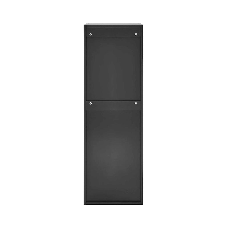 15 W x 46 H x 12 D Linen Cabinet in Phantom Black